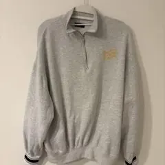 SLOPPY ジップアップ グレー スウェット トレーナー