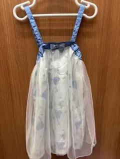 ベビードール　シンデレラ　青と白の花柄ワンピース