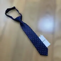 新品未使用☆コムサ イズム　紺色　ドット柄ネクタイM