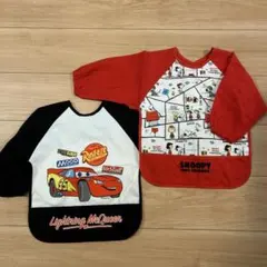 お食事エプロン　スヌーピー　カーズ　マックィーン