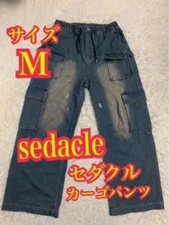 sedacle セダクル　カーゴデニム　ジーンズ　ダメージ加工　Mサイズのサムネイル