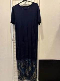 Desigual 半袖 ニットワンピース ネイビーのサムネイル