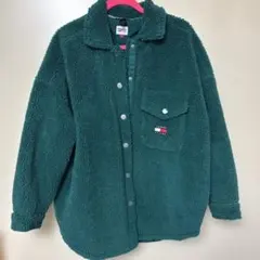 TOMMY HILFIGER ボアジャケット 緑 S