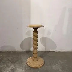 きょうこ様専用ラウンド　サイドテーブル　花台　剥離