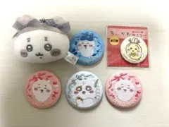 ちいかわ　缶バッジ　ミニがまぐちリボン　古本屋ハチワレ　あの子　うさぎ