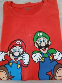 北海道スーパーマリオRUN UNIQLO マリオ＆ルイージ Tシャツ M