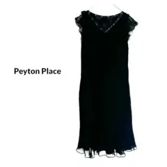 S2778【ペイトンプレイス】9　シルク ノースリーブ ワンピース　フリル