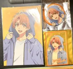 アイナナ　コスモワールド　ポストカード　缶バッジ　クリアカード　三月