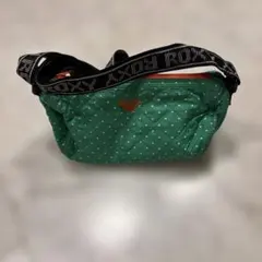 ROXY キルティング ショルダーバッグ ドット柄