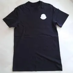 美品☆ モンクレール ホワイトワッペン M 黒Tシャツ 国内正規品 5S377 