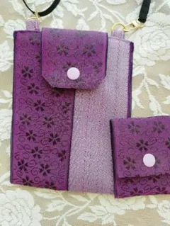 倉敷畳縁 スマホショルダー＆カードケース