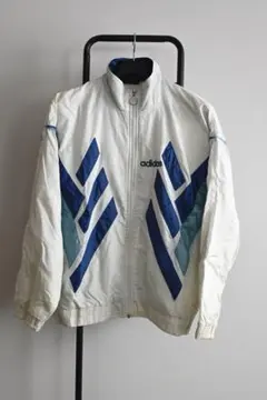 90s adidasマルチカラーナイロンジャケット