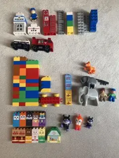 1.アンパンマンブロック　2.レゴデュプロ　3.ブロックラボ　消防署　警察