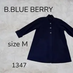 B.BLUE BERRY アウター コート ネイビー 日本製 ウールブレンドのサムネイル