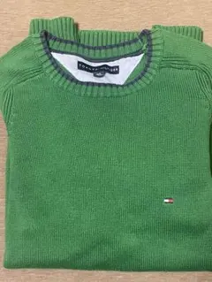 Tommy Hilfiger 緑 クルーネックニット