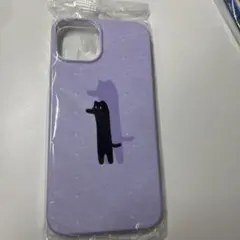 猫のイラスト ソフトケース iPhone13用