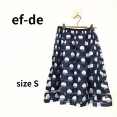 ef-de：エフデ　フレアスカート　シアー　Sサイズ　管理番号116