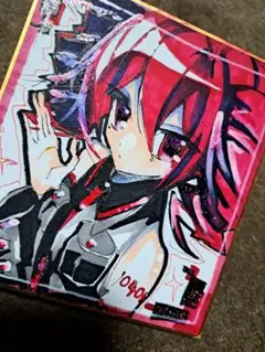重音テト ボーカロイド 手描きイラスト 色紙