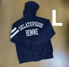 新品未使用 GELATOPIQUE フード付きルームウェア L ネイビー