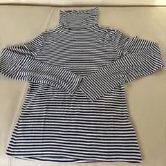 ❣️H&M❣️ストライプ タートルネック 長袖 S