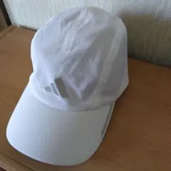 adidas ランニングメッシュキャップ ホワイト ONEサイズ