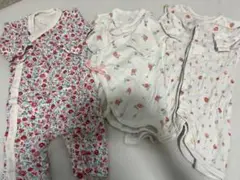 Combi mini 花柄　ロンパース 50-60-70cm コンビ肌着
