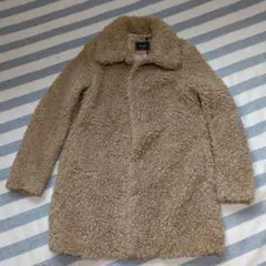 GUESS ベージュ ファーコート M