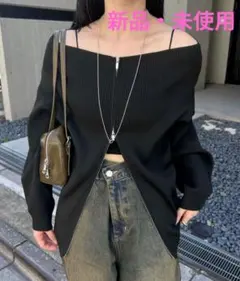 mystic zip カーディガン