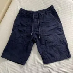 beamsネイビー ボタニカル柄 ショートパンツ ハーフパンツのサムネイル