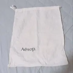 Aésop 巾着バッグ 約34x40cm リネン