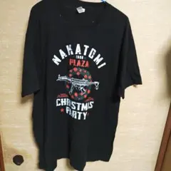 NAKATOMI PLAZA クリスマスパーティー Tシャツ ブラック