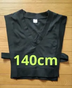 Soggy Tee★黒★ブラック★Vネックベスト★140cm★重ね着★レイヤード