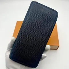 ヴィトン　エピ　ジッピーウォレット　ヴェルティカル　ネイビー　長財布