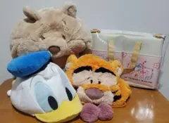 ディズニーリゾート プーさん ティガー ドナルドダック 帽子 バッグ 4点セット