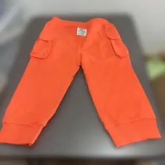 オレンジ ハーフパンツ 2ポケット