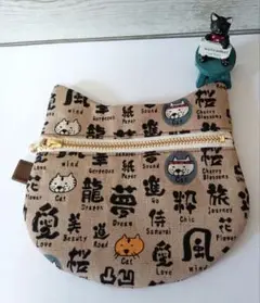 猫型 フラットポーチ