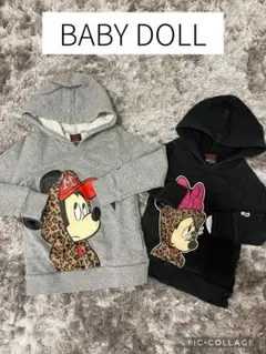 【BABY DOLL】ミッキー・ミニー　パーカー（セット販売）