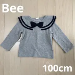 Bee グレー 長袖カットソー 100cm