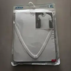 UNIQLO エアリズム VネックT 半袖 ホワイト XL