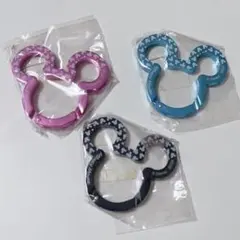 ミッキー 3色 カラビナ セット