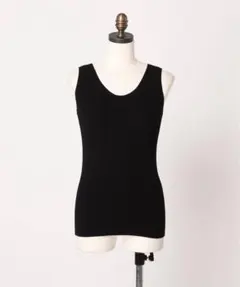 新品未使用 タグ付き レリューム リブニット タンクトップ ブラック