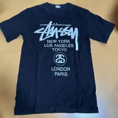 Stüssy ワールドツアー Tシャツ ブラック Sサイズのサムネイル
