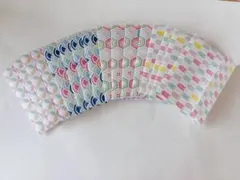 ハンドメイド ミニ封筒 水彩千代紙 パステル小紋柄 16枚 和紙素材