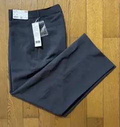 UNIQLO Ｕ ハイライズストレートパンツ ダークグレー 64サイズ