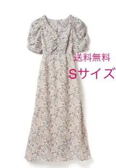 GRL 花柄バックリボンVネックワンピース グレイル