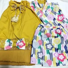 菊牡丹×カラシ 豪華な和柄ベビー袴 ひな祭りの受付終了 - メルカリ