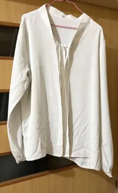 honeys ボウタイリボンブラウス ホワイト M