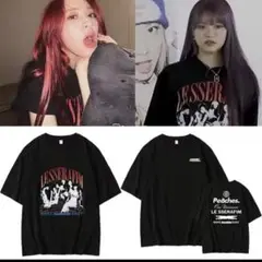 LESSERAFIM ヴィンテージブラック Tシャツ Sサイズ