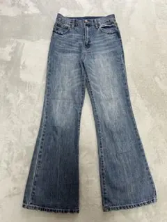 GRL グレイル フレア デニム パンツ ジーンズ Sサイズ CU161