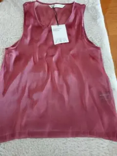 ZARA バーガンディ ノースリーブ トップス 　ウィメンズ